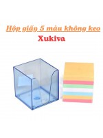 Hộp giấy note 5 màu không keo Xukiva